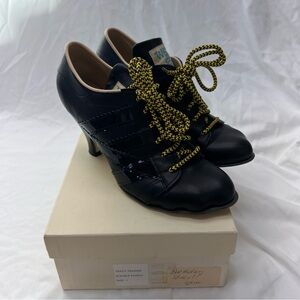 Vivienne Westwood Worlds End Tracey Trainers Black Leather Heels UK 5